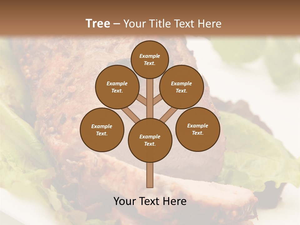 Food Sliced Bbq PowerPoint Template