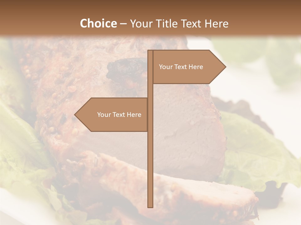 Food Sliced Bbq PowerPoint Template