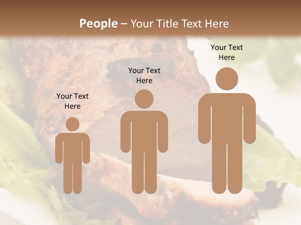 Food Sliced Bbq PowerPoint Template