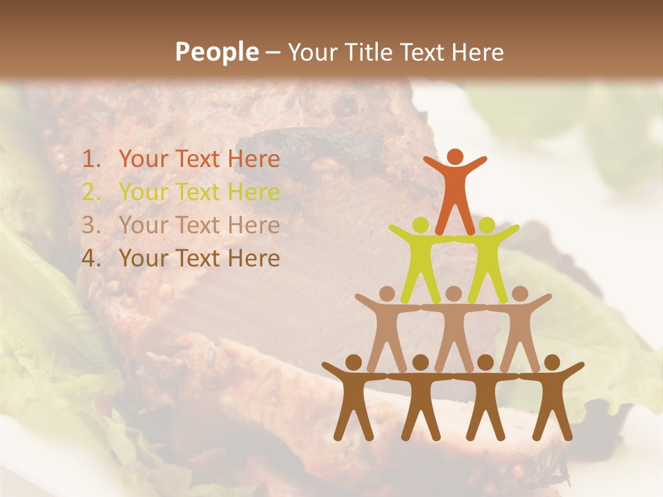 Food Sliced Bbq PowerPoint Template