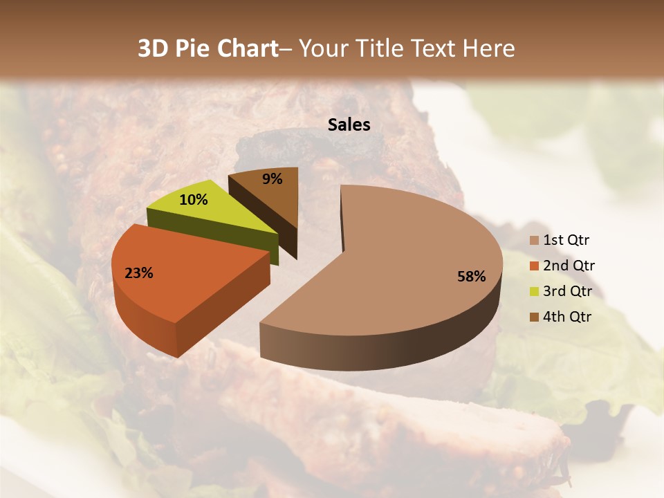 Food Sliced Bbq PowerPoint Template