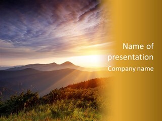 Natural Landscape Wildlife PowerPoint Template