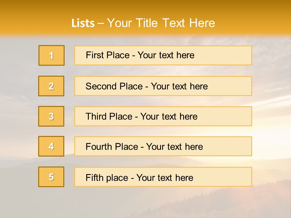 Natural Landscape Wildlife PowerPoint Template