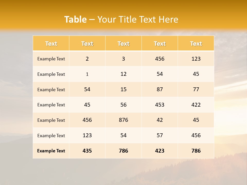 Natural Landscape Wildlife PowerPoint Template