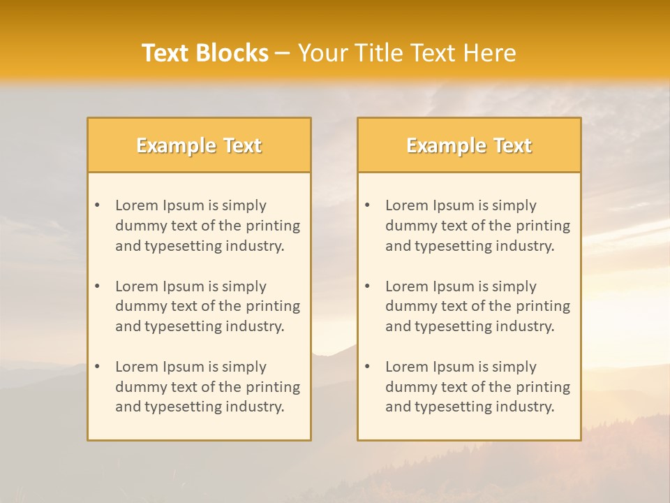 Natural Landscape Wildlife PowerPoint Template