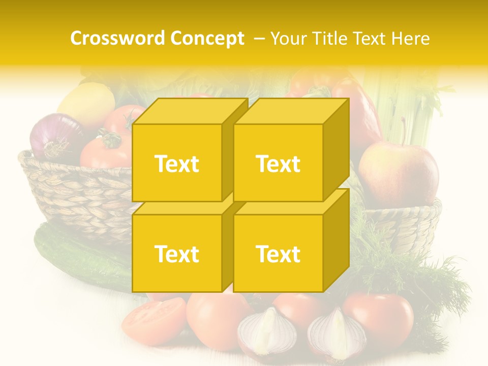 Celery Onion Pepper PowerPoint Template