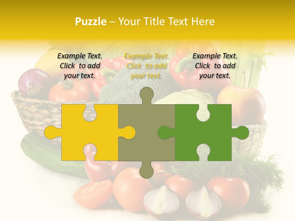 Celery Onion Pepper PowerPoint Template