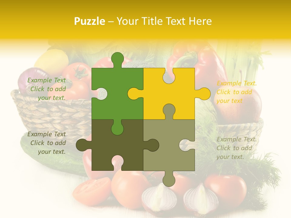 Celery Onion Pepper PowerPoint Template