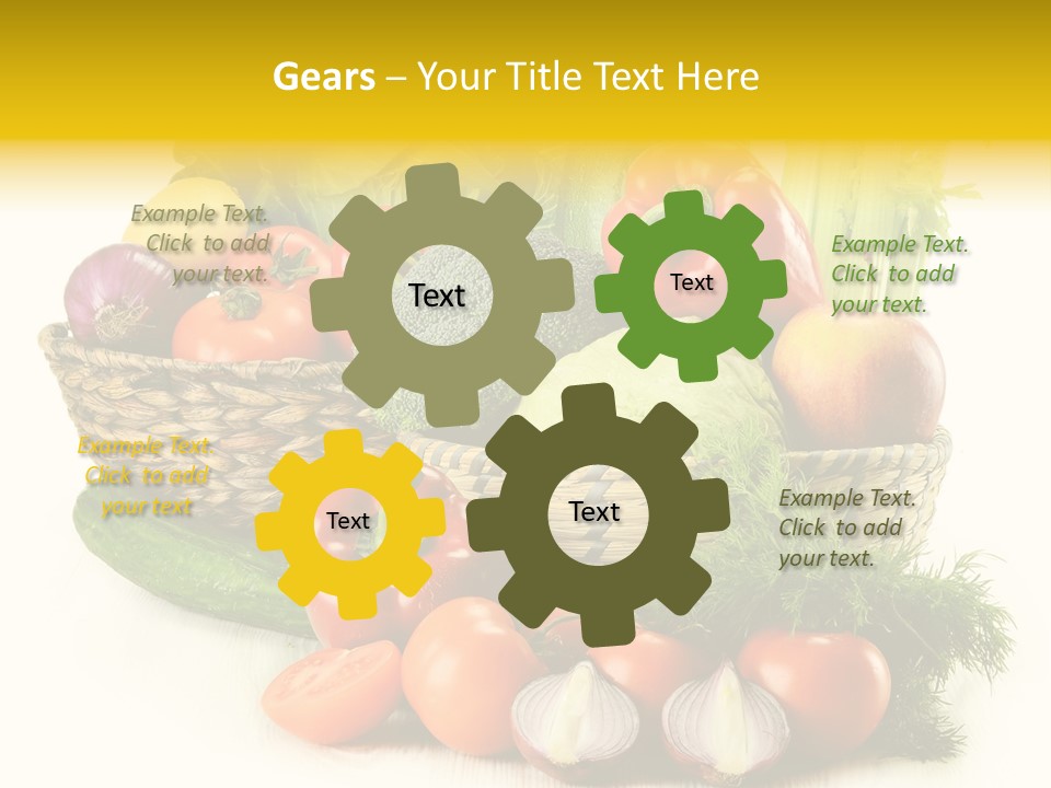 Celery Onion Pepper PowerPoint Template