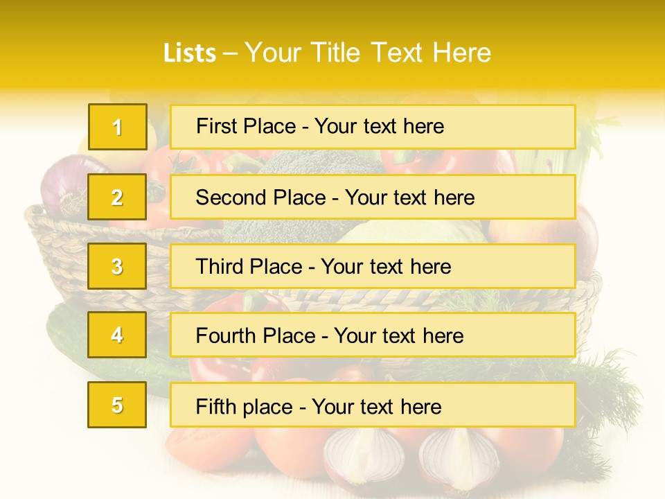 Celery Onion Pepper PowerPoint Template