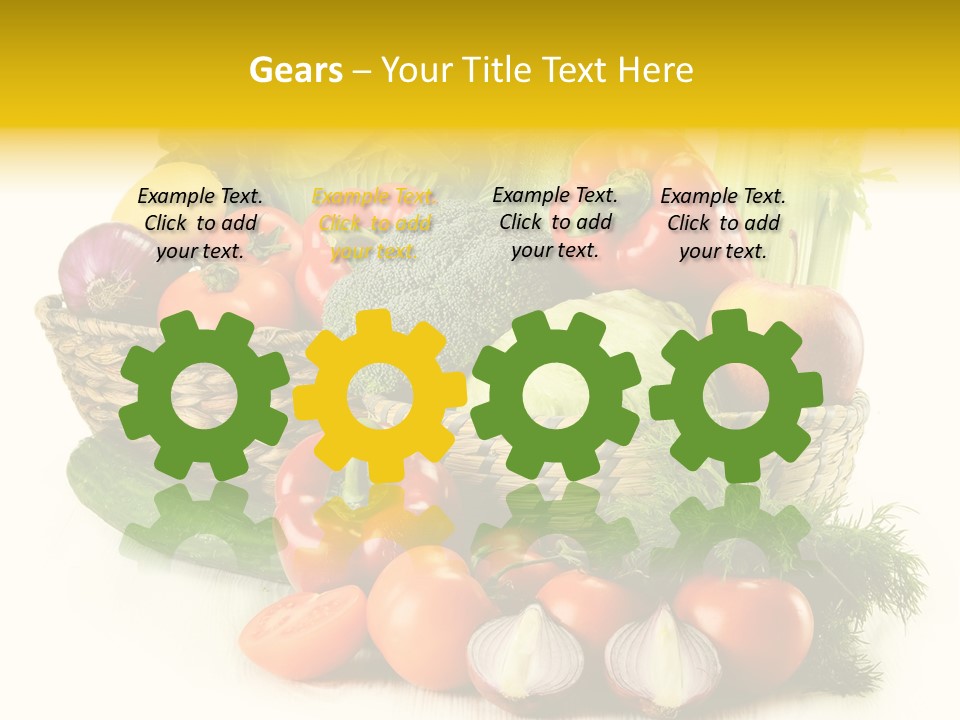 Celery Onion Pepper PowerPoint Template