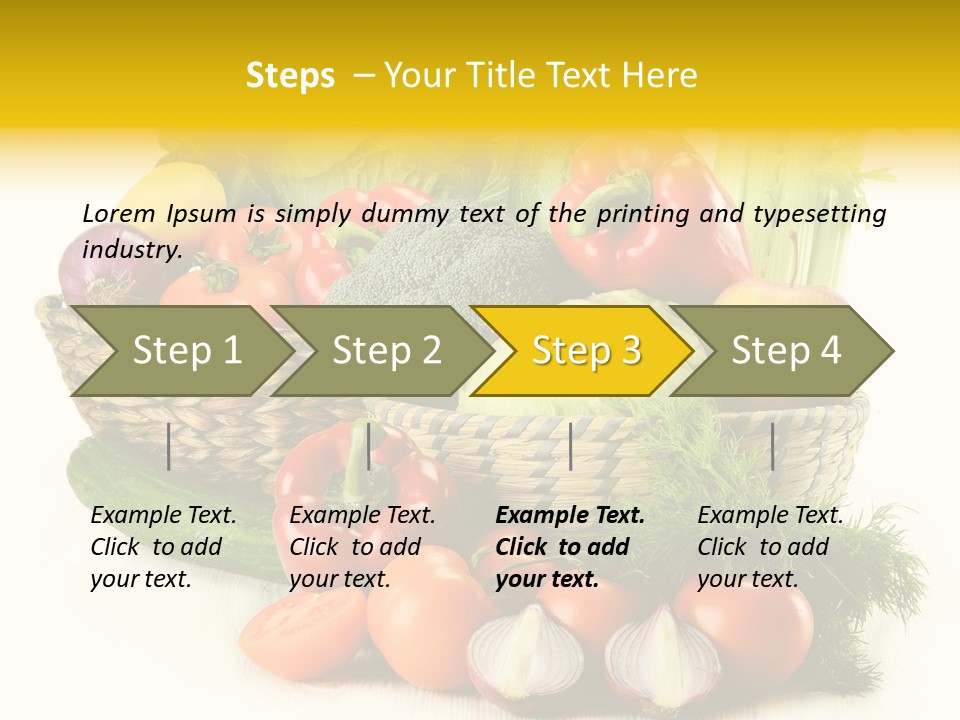 Celery Onion Pepper PowerPoint Template