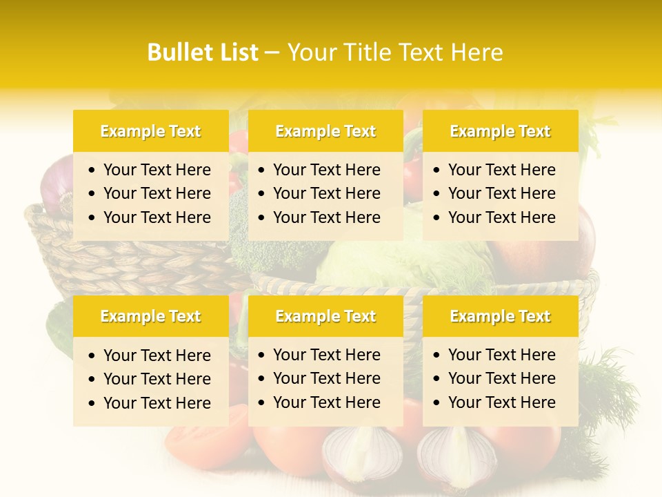 Celery Onion Pepper PowerPoint Template