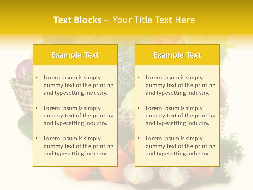 Celery Onion Pepper PowerPoint Template
