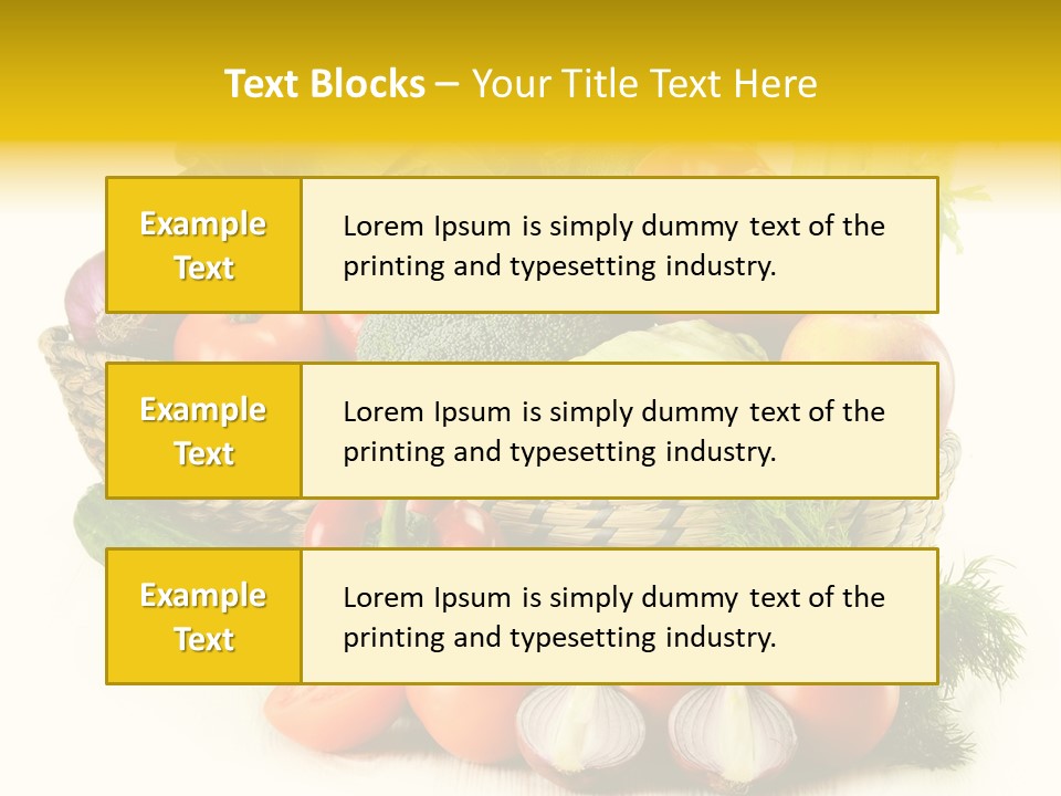 Celery Onion Pepper PowerPoint Template