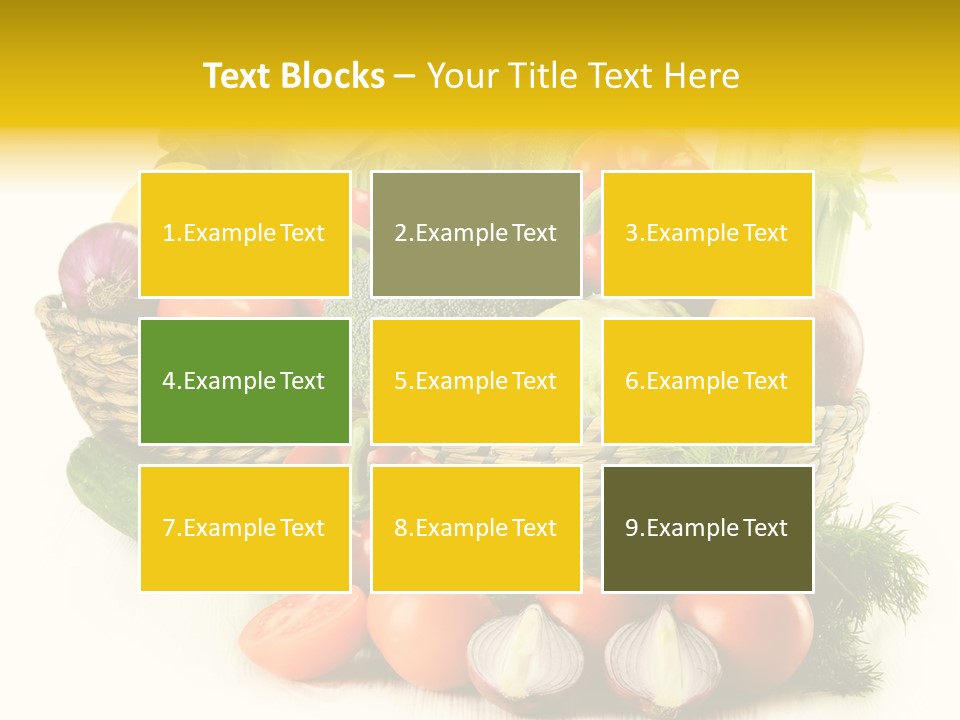 Celery Onion Pepper PowerPoint Template