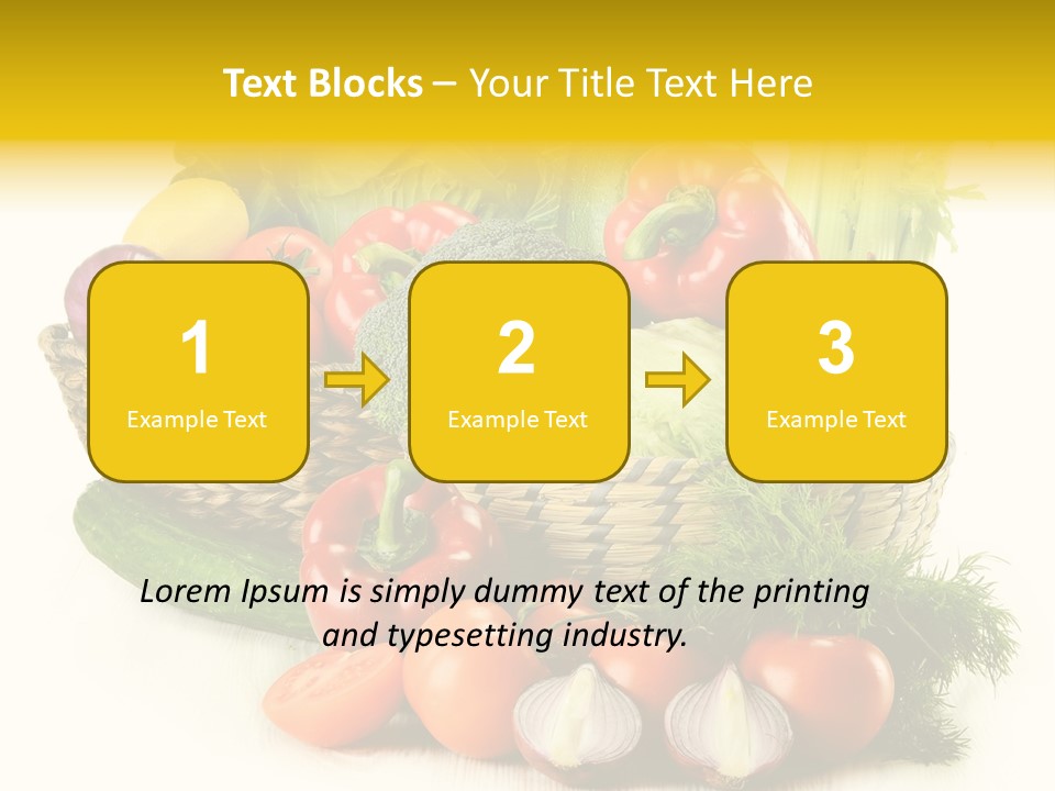 Celery Onion Pepper PowerPoint Template