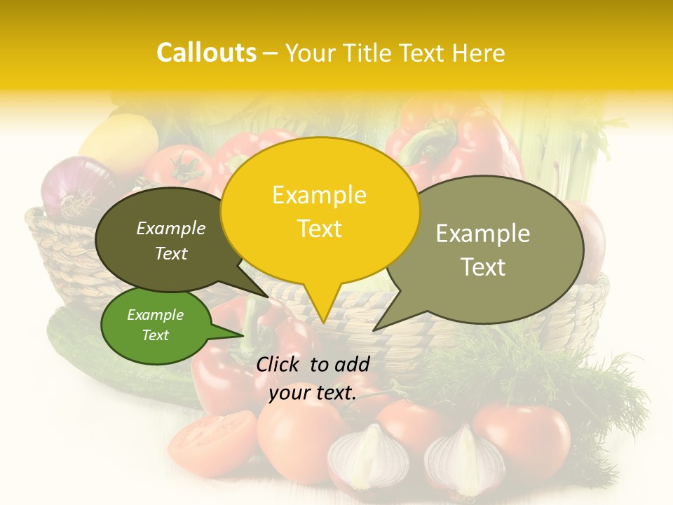 Celery Onion Pepper PowerPoint Template