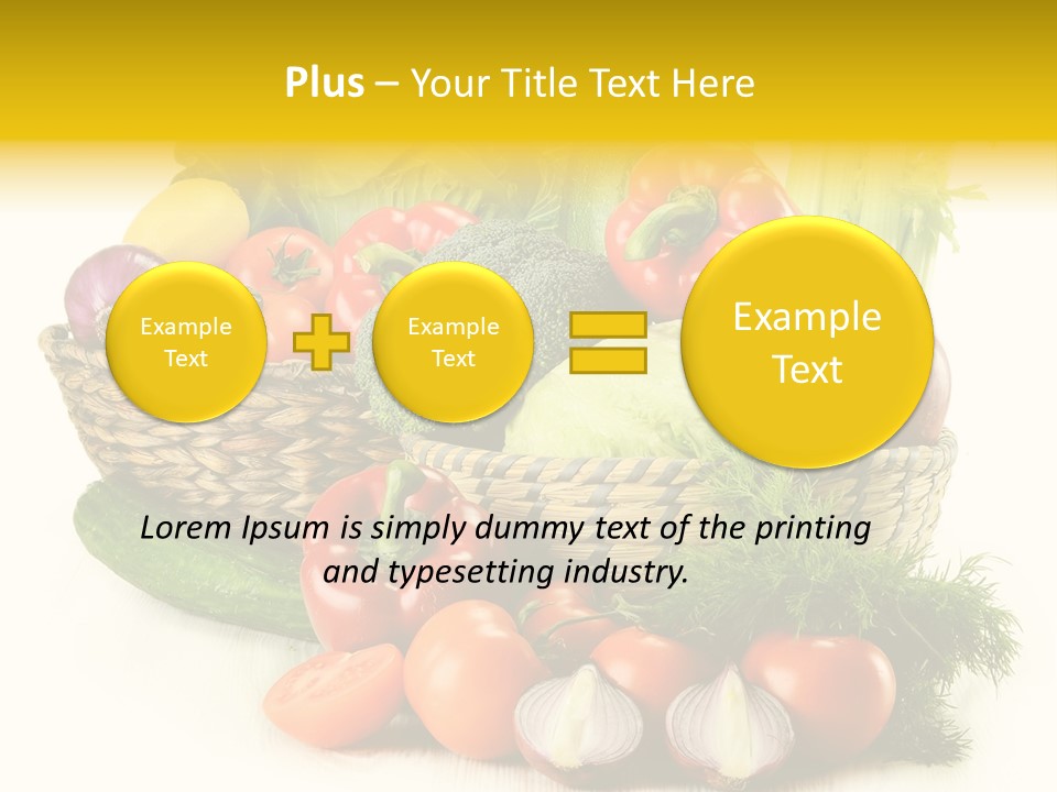 Celery Onion Pepper PowerPoint Template