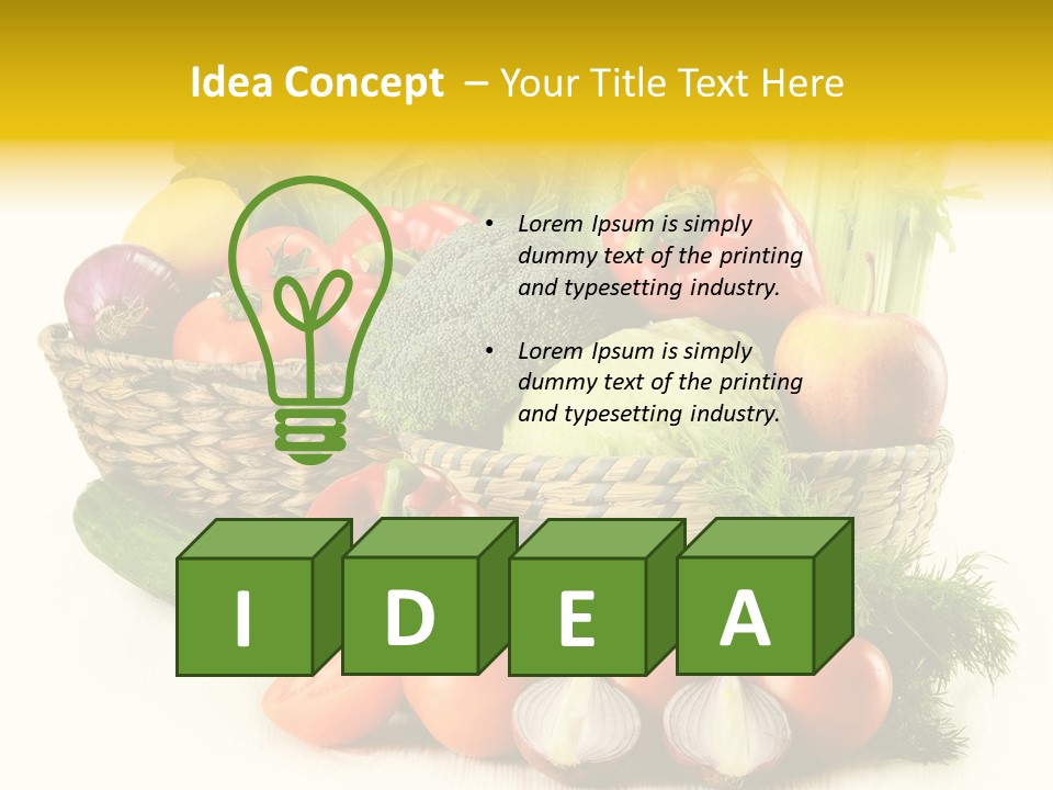 Celery Onion Pepper PowerPoint Template