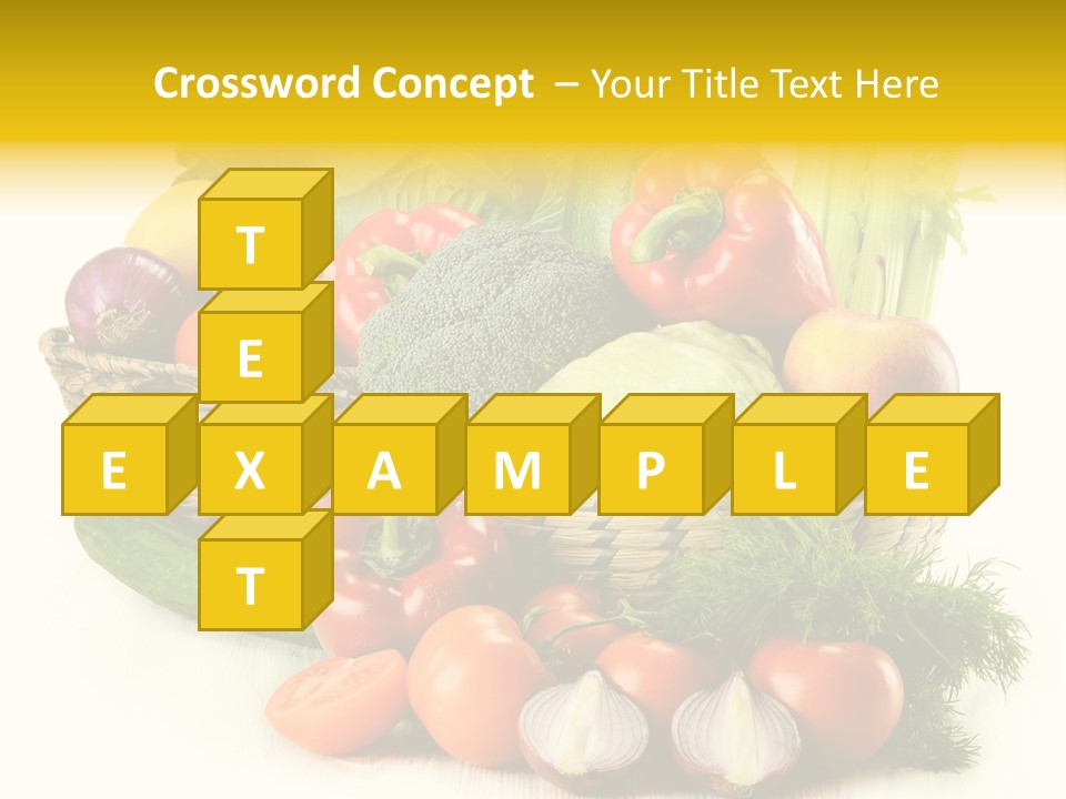 Celery Onion Pepper PowerPoint Template