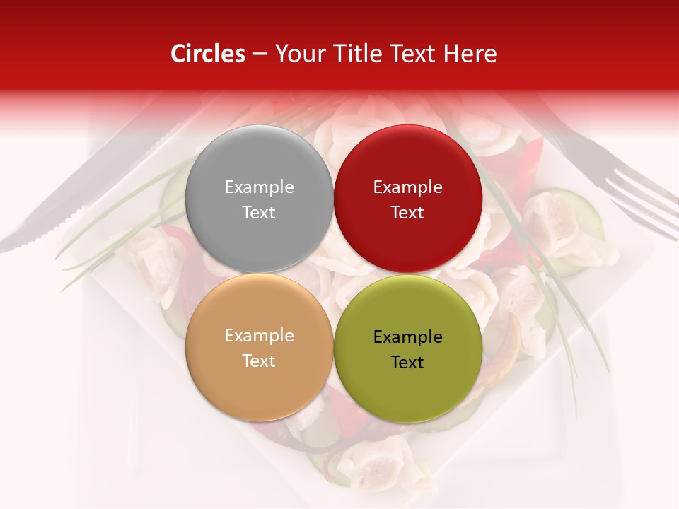 Dish Green Tortellini PowerPoint Template