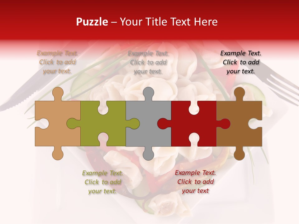 Dish Green Tortellini PowerPoint Template