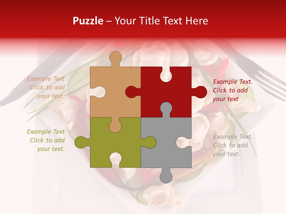 Dish Green Tortellini PowerPoint Template