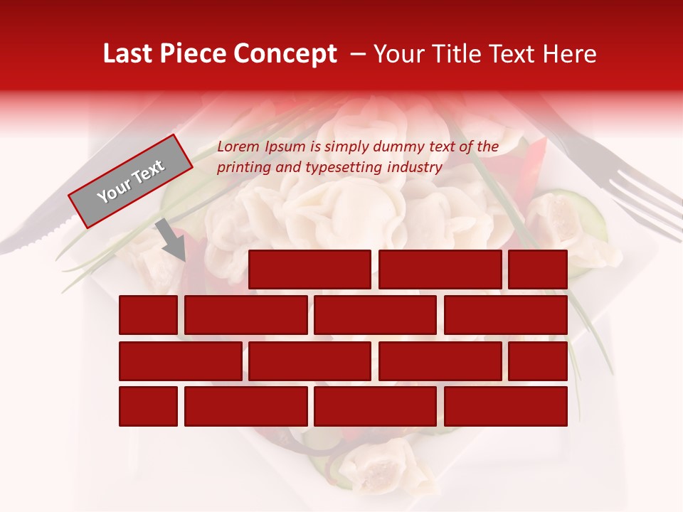 Dish Green Tortellini PowerPoint Template