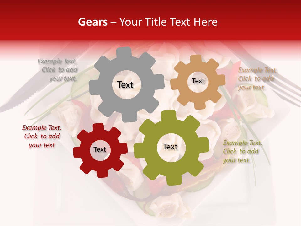 Dish Green Tortellini PowerPoint Template