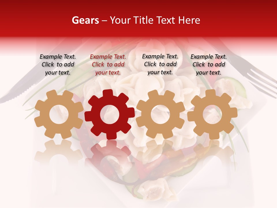 Dish Green Tortellini PowerPoint Template