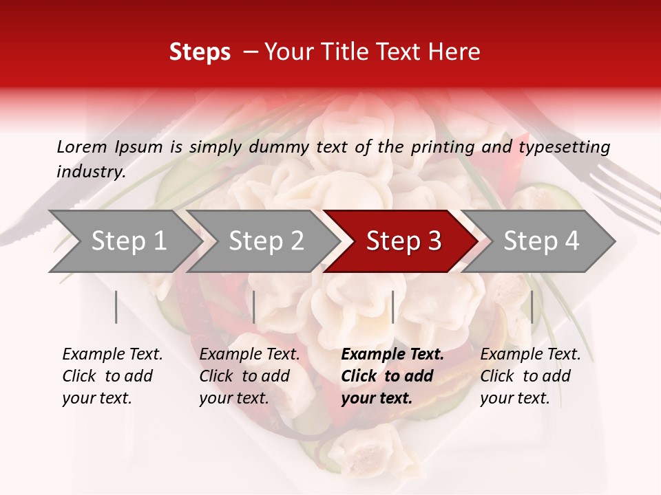 Dish Green Tortellini PowerPoint Template