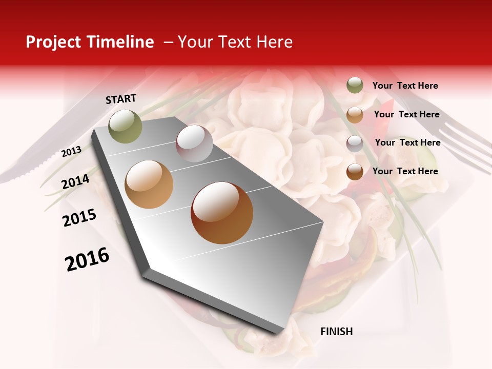 Dish Green Tortellini PowerPoint Template