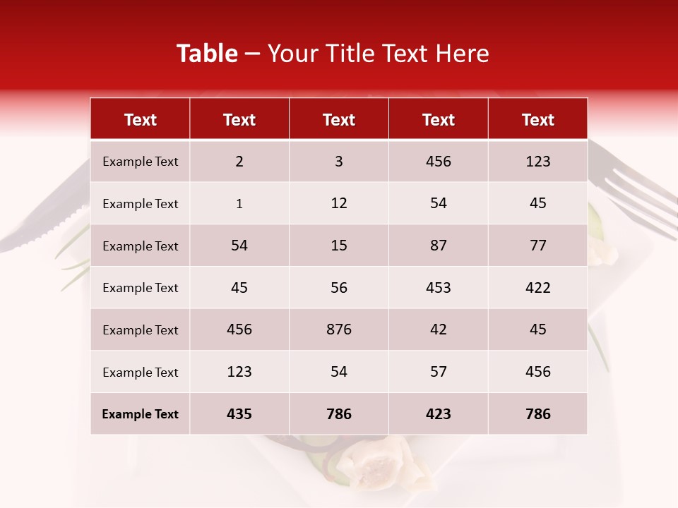 Dish Green Tortellini PowerPoint Template