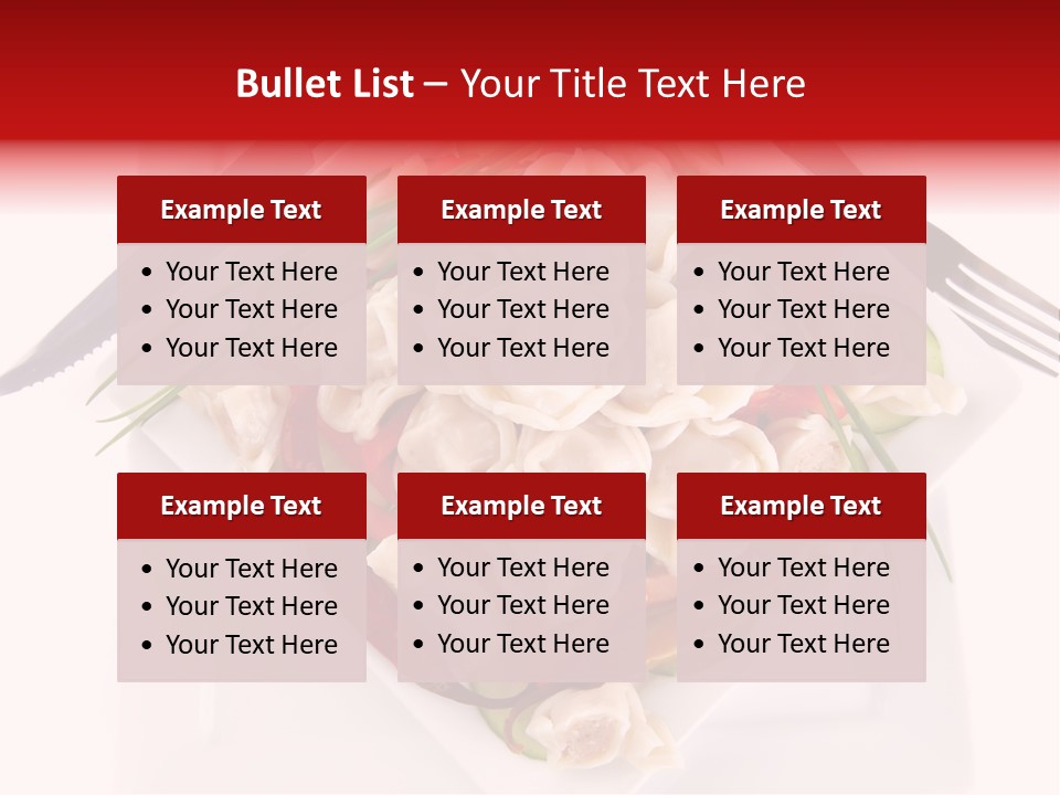 Dish Green Tortellini PowerPoint Template