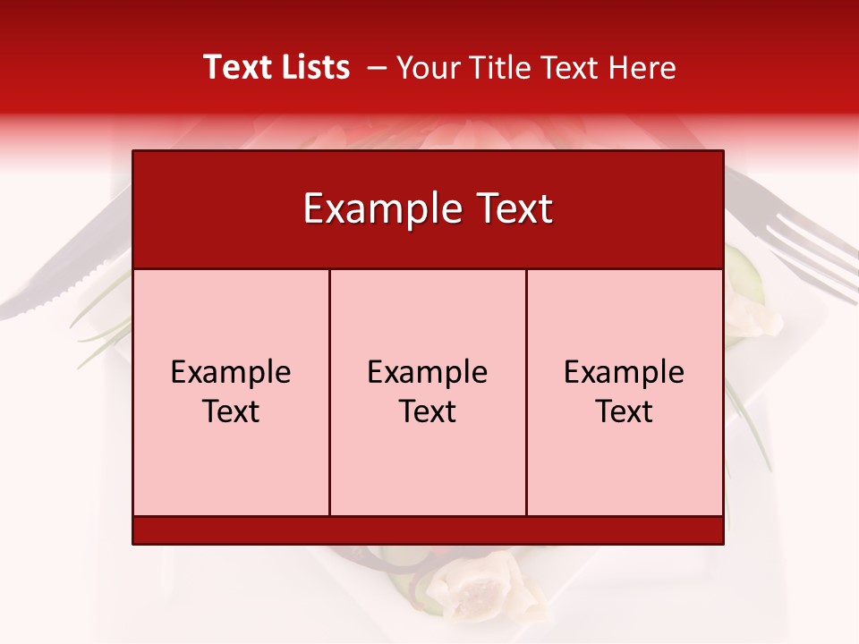 Dish Green Tortellini PowerPoint Template