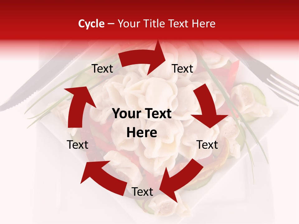 Dish Green Tortellini PowerPoint Template