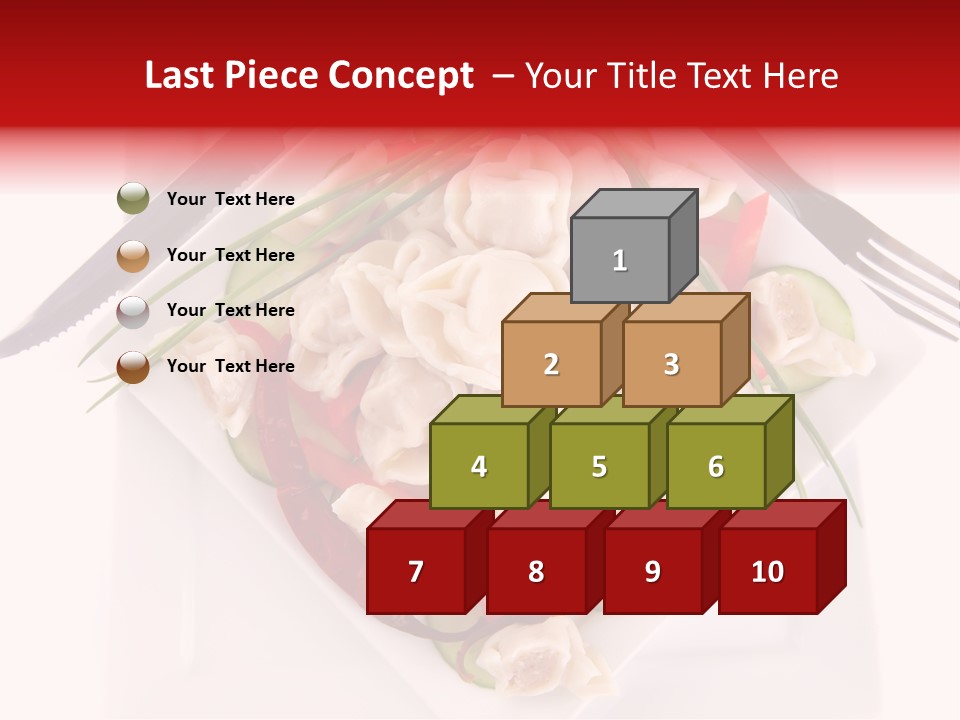 Dish Green Tortellini PowerPoint Template