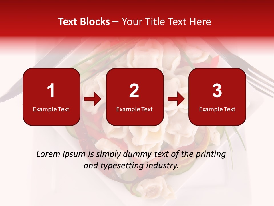 Dish Green Tortellini PowerPoint Template