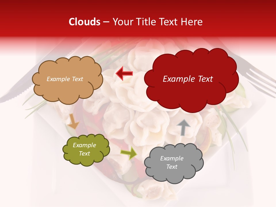 Dish Green Tortellini PowerPoint Template