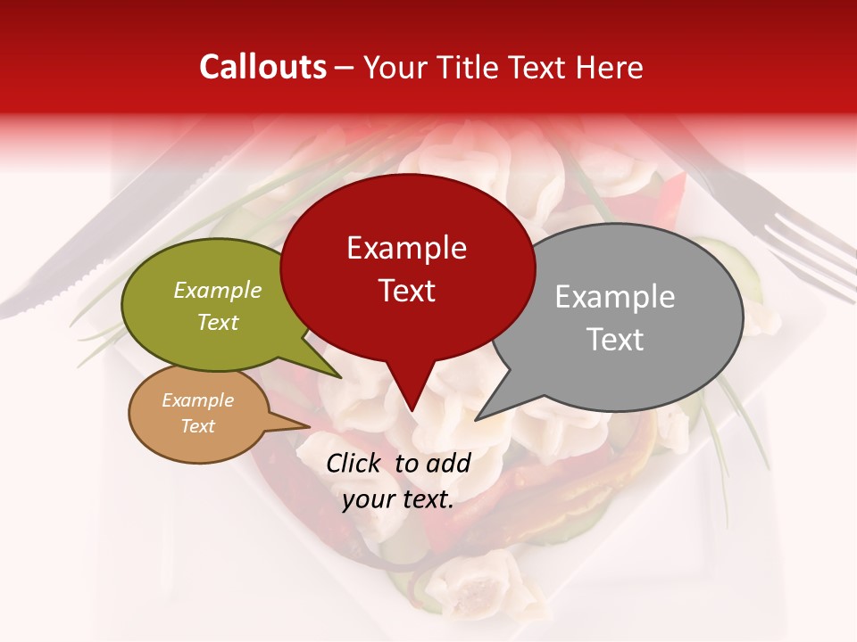 Dish Green Tortellini PowerPoint Template
