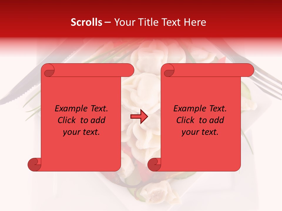 Dish Green Tortellini PowerPoint Template