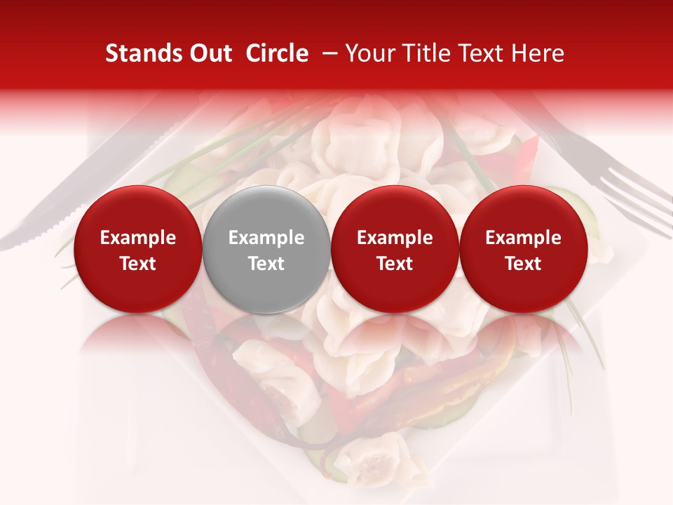 Dish Green Tortellini PowerPoint Template