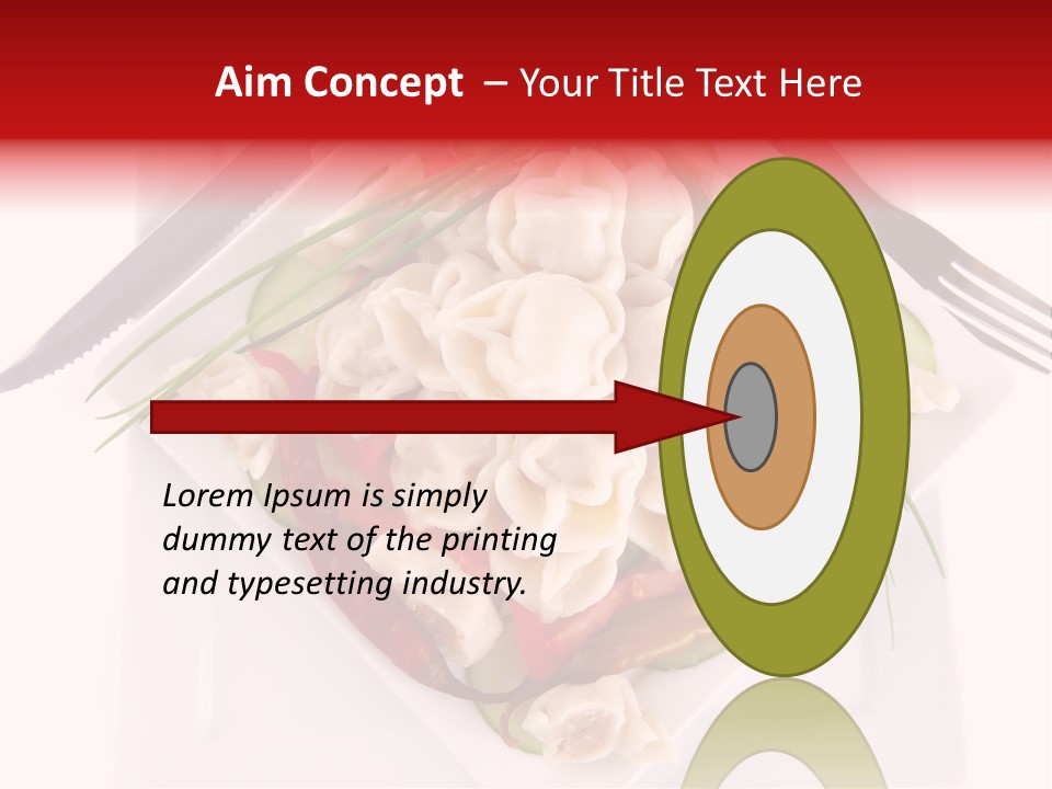 Dish Green Tortellini PowerPoint Template