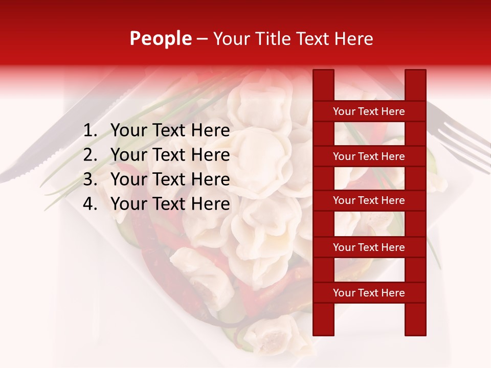 Dish Green Tortellini PowerPoint Template