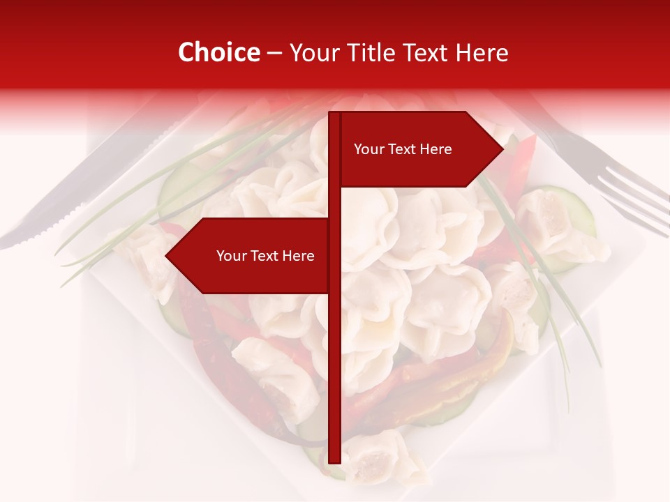 Dish Green Tortellini PowerPoint Template