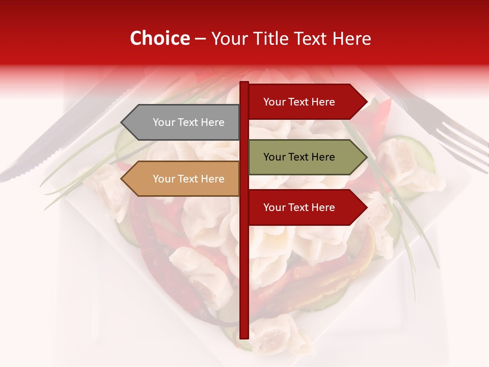 Dish Green Tortellini PowerPoint Template
