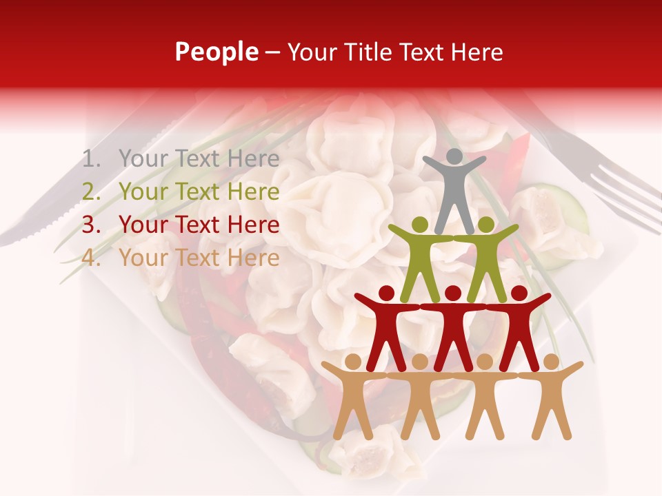 Dish Green Tortellini PowerPoint Template