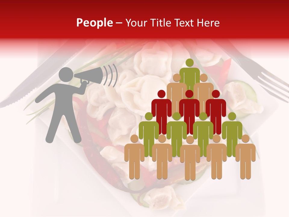 Dish Green Tortellini PowerPoint Template