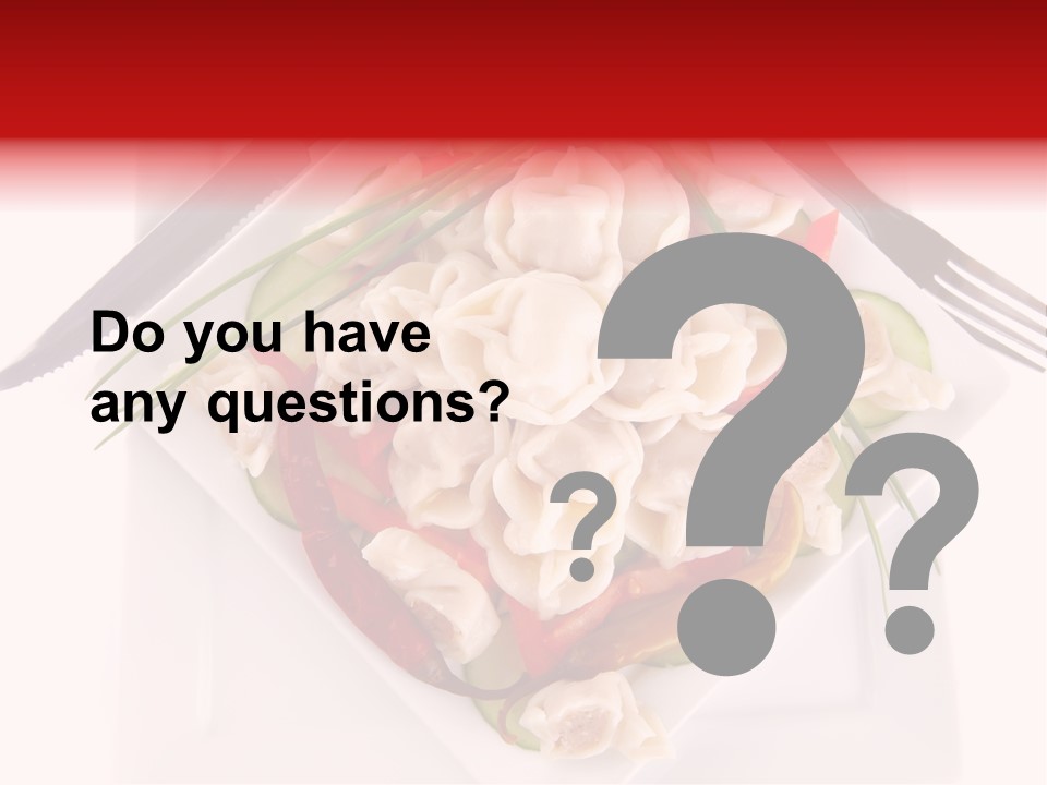 Dish Green Tortellini PowerPoint Template